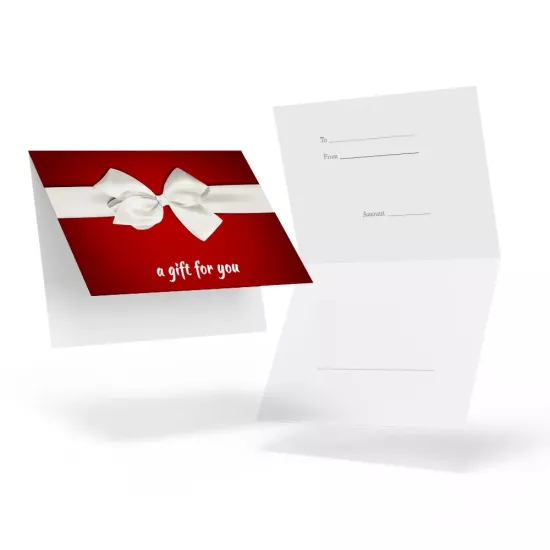 Red Cream Bow Gift Card Holders (Pack of 100)