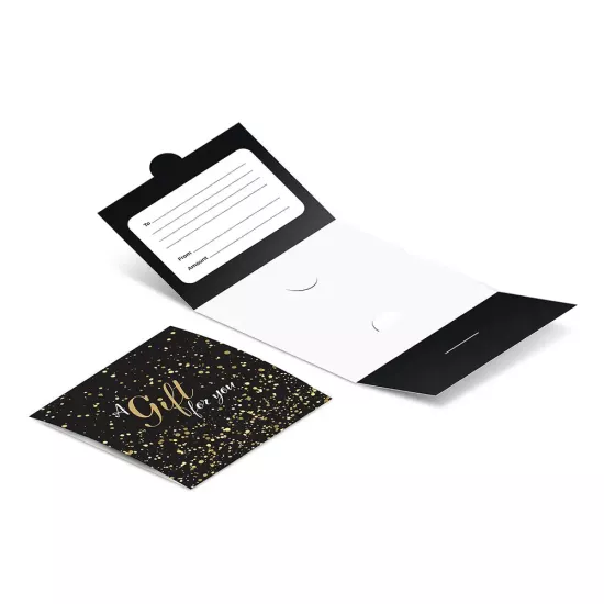 Gold Sparkle Gift Card Holders (Pack of 25)