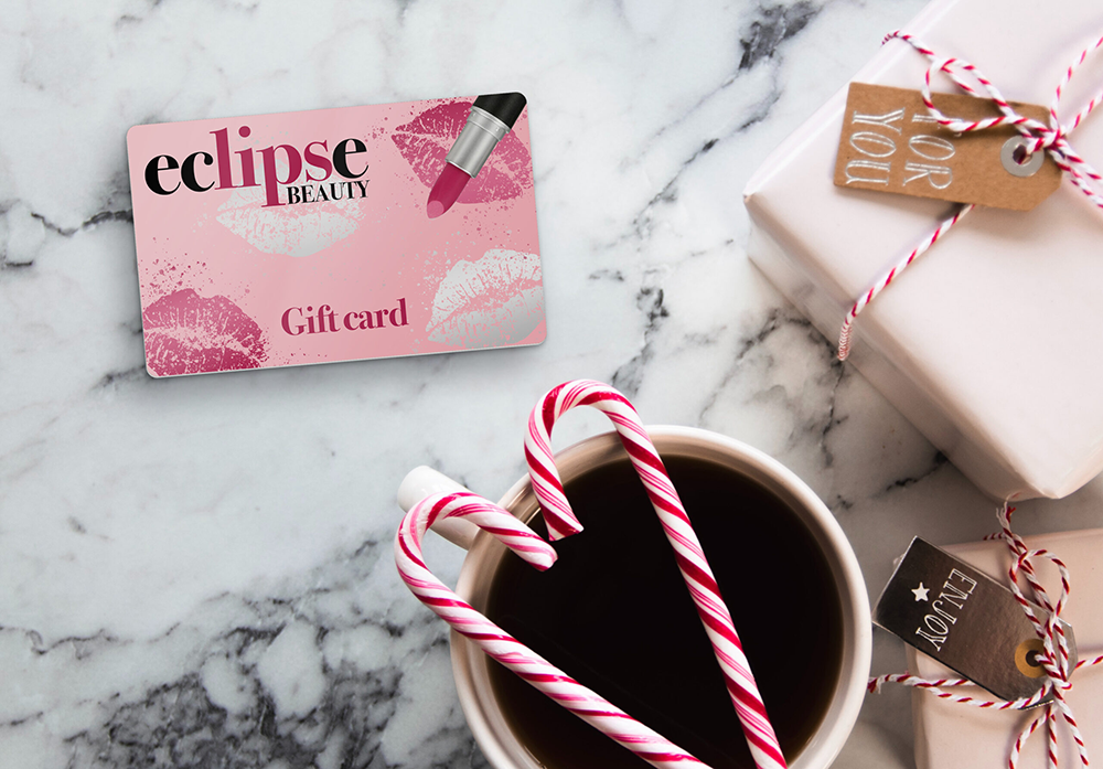 Christmas beauty gift card
