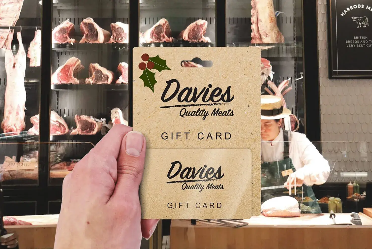 Custom christmas gift card